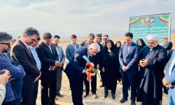 کلنگ احداث کارخانه لاستیک جیرفت و سیمان عنبرآباد به زمین زده شد