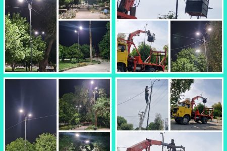 تحول در سیمای شبانه بوستان شهدای گمنام عنبرآباد / پاسخ مثبت مدیریت شهری به مطالبات شهروندان