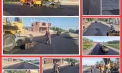 گامی دیگر در جهت نهضت آسفالت؛ عملیات بهسازی و آسفالت معبر راهبردی طالقانی در عنبرآباد به پایان رسید