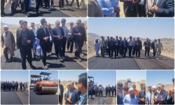 آغاز عملیات اجرایی آسفالت محور رمشک_فنوج به طول ۴ کیلومتر