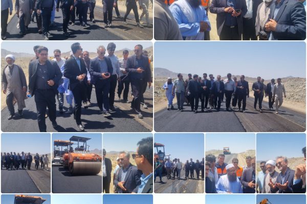 آغاز عملیات اجرایی آسفالت محور رمشک_فنوج به طول ۴ کیلومتر
